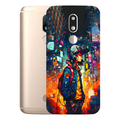 Motorola Phone Skins (All Models) - Street Anime Guy - 3D Embossed Finish (L-158) Motorola Moto M