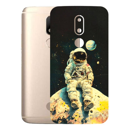 Motorola Phone Skins (All Models) - Astronaut in Space - 3D Embossed Finish (L-16) Motorola Moto M