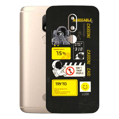Motorola Phone Skins (All Models) - Black Cassini - 3D Embossed Finish (L-161) Motorola Moto M