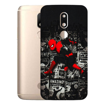 Motorola Phone Skins (All Models) - SpiderMan New - 3D Embossed Finish (L-162) Motorola Moto M