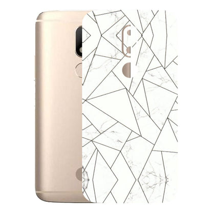 Motorola Phone Skins (All Models) - Luxury White Marble Effect - 3D Embossed Finish (L-168) Motorola Moto M