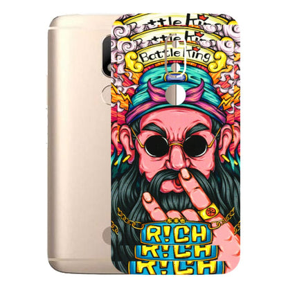 Motorola Phone Skins (All Models) - Battle King Dude Face - 3D Embossed Finish (L-178) Motorola Moto M