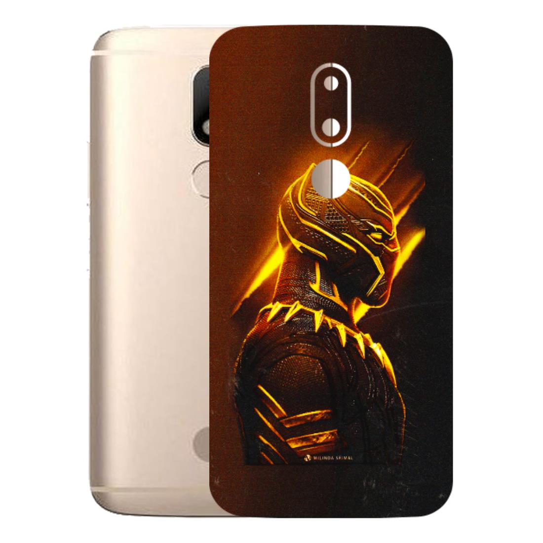 Motorola Phone Skins (All Models) - Gold Black Panther - 3D Embossed Finish (L-181) Motorola Moto M