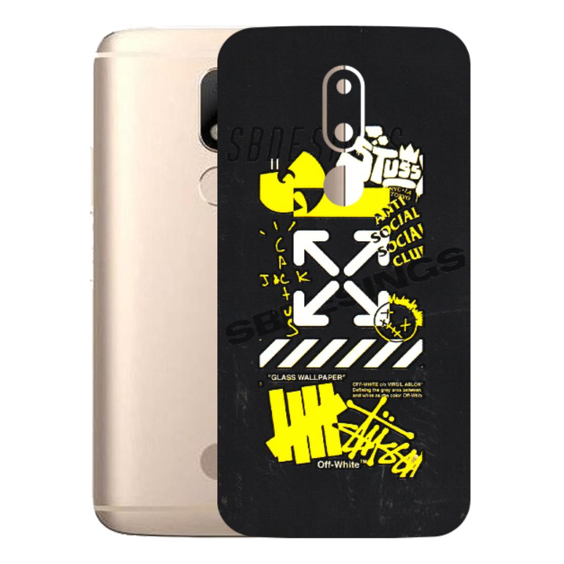 Motorola Phone Skins (All Models) - Anti Social Graffiti - 3D Embossed Finish (L-198) Motorola Moto M