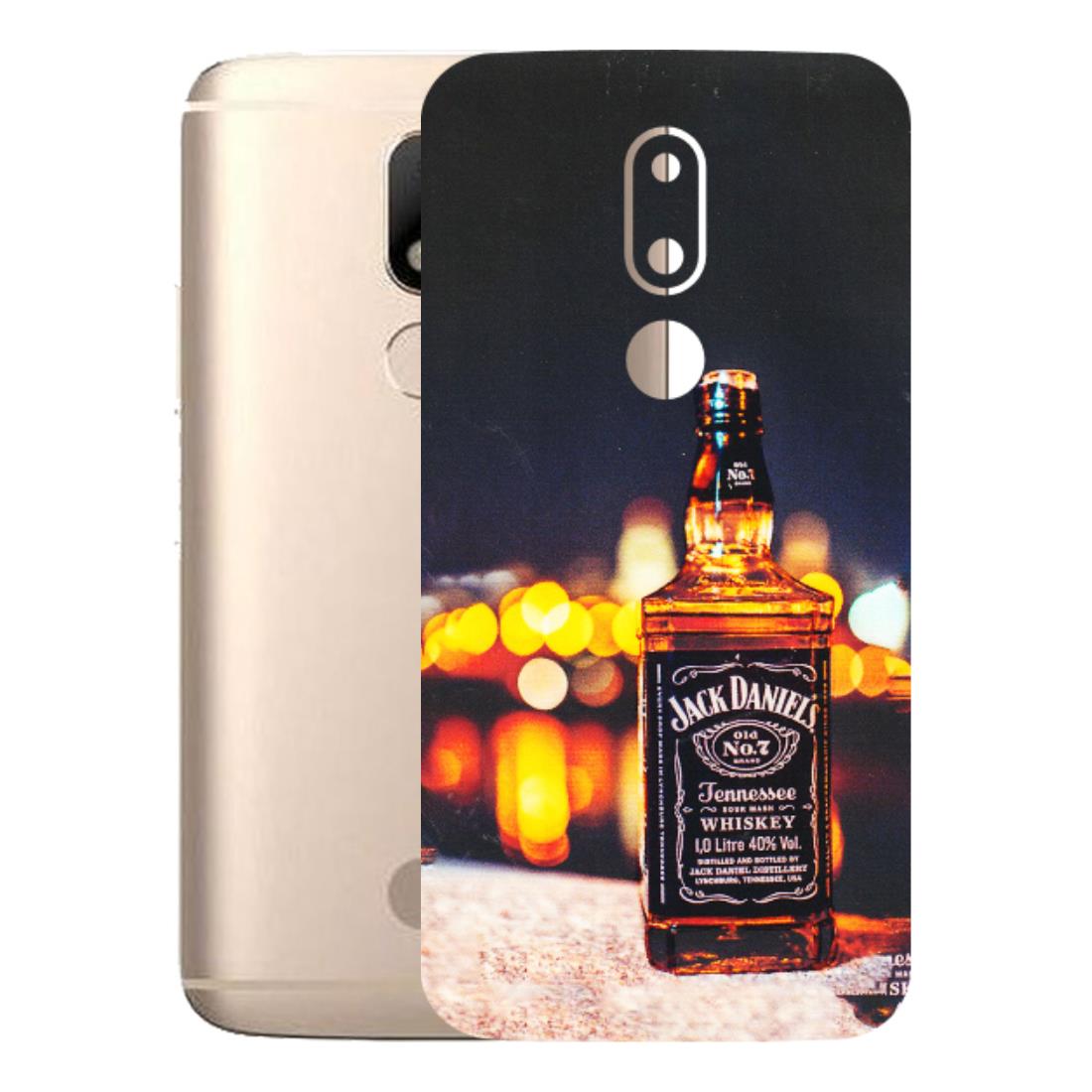 Motorola Phone Skins (All Models) - JD Whiskey Bottle - 3D Embossed Finish (L-20) Motorola Moto M