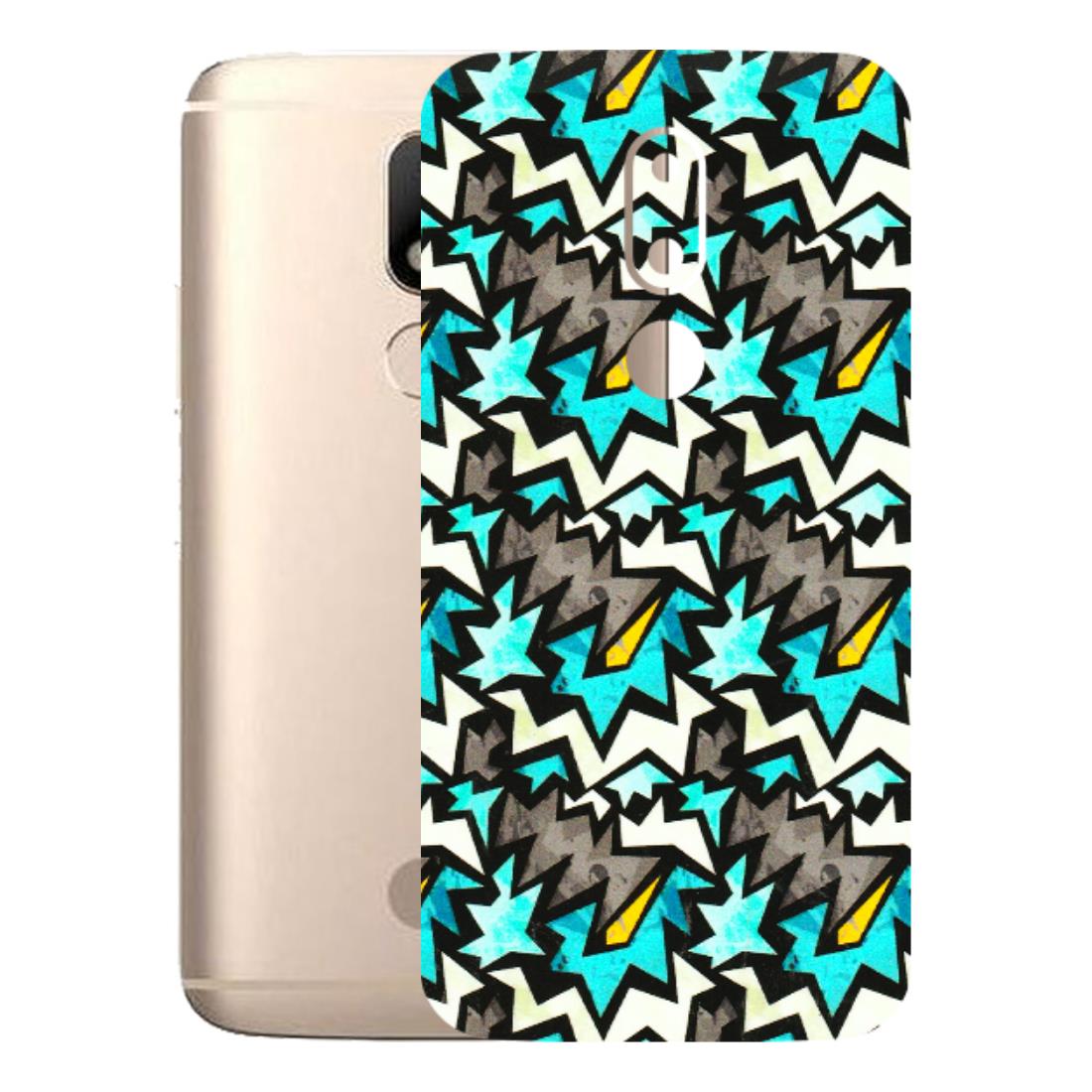 Motorola Phone Skins (All Models) - Funky Zig Zag - 3D Embossed Finish (L-223) Motorola Moto M