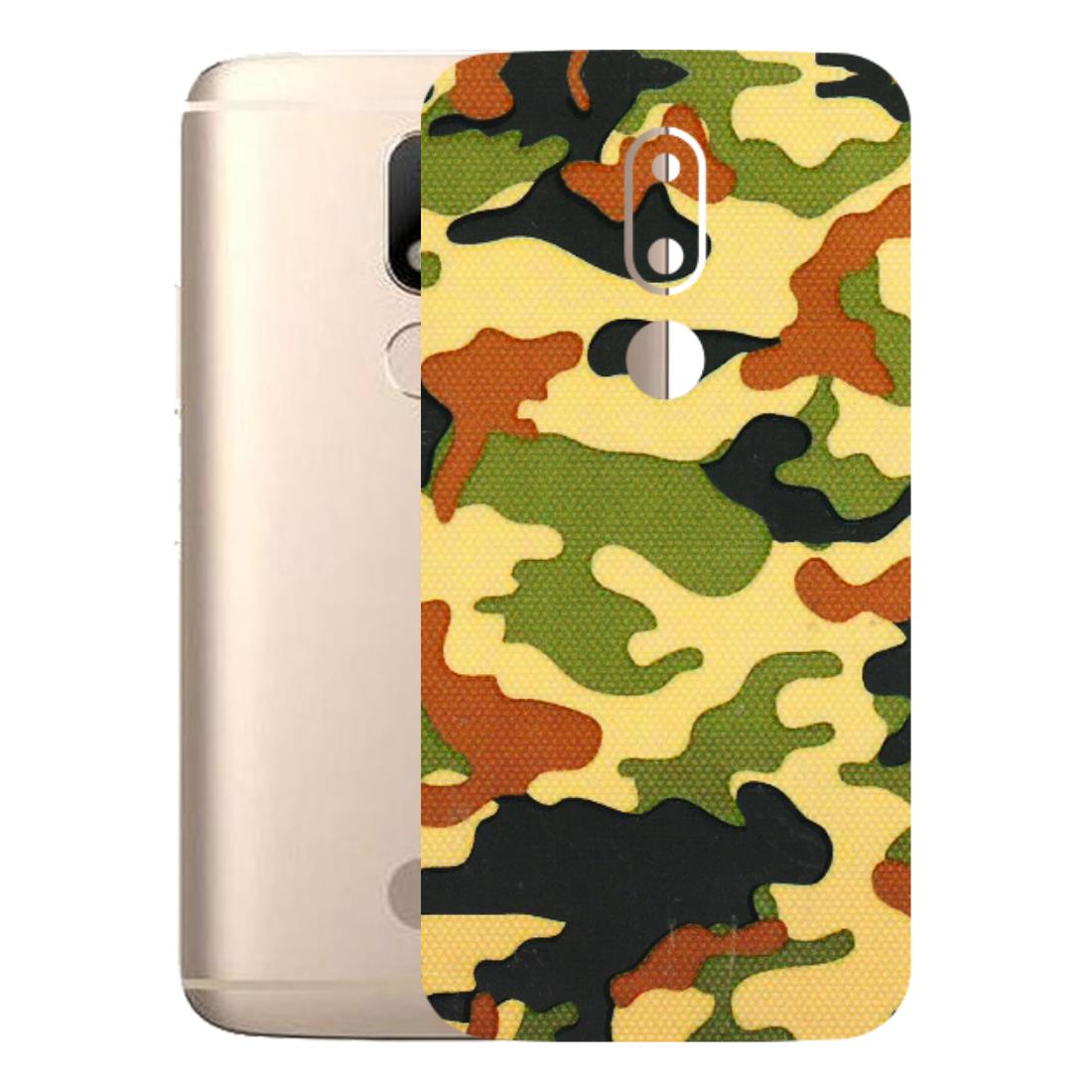 Motorola Phone Skins (All Models) - Indian Military - 3D Embossed Finish (L-234) Motorola Moto M