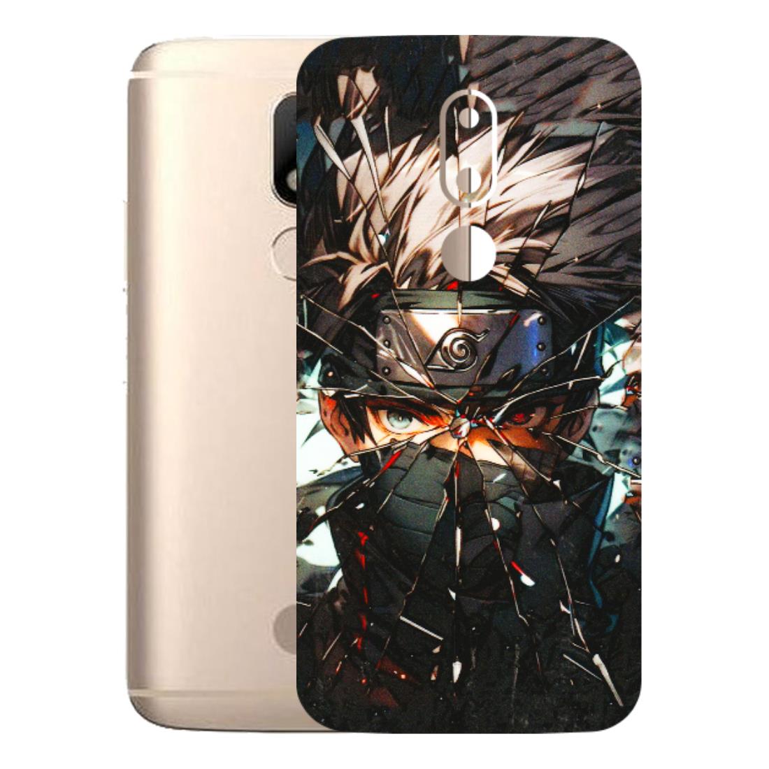 Motorola Phone Skins (All Models) - Kakashi Shattered Glass Effect - 3D Embossed Finish (L-237) Motorola Moto M