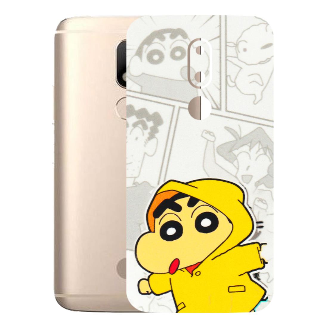 Motorola Phone Skins (All Models) - Yellow Shinchan Comic - 3D Embossed Finish (L-246) Motorola Moto M
