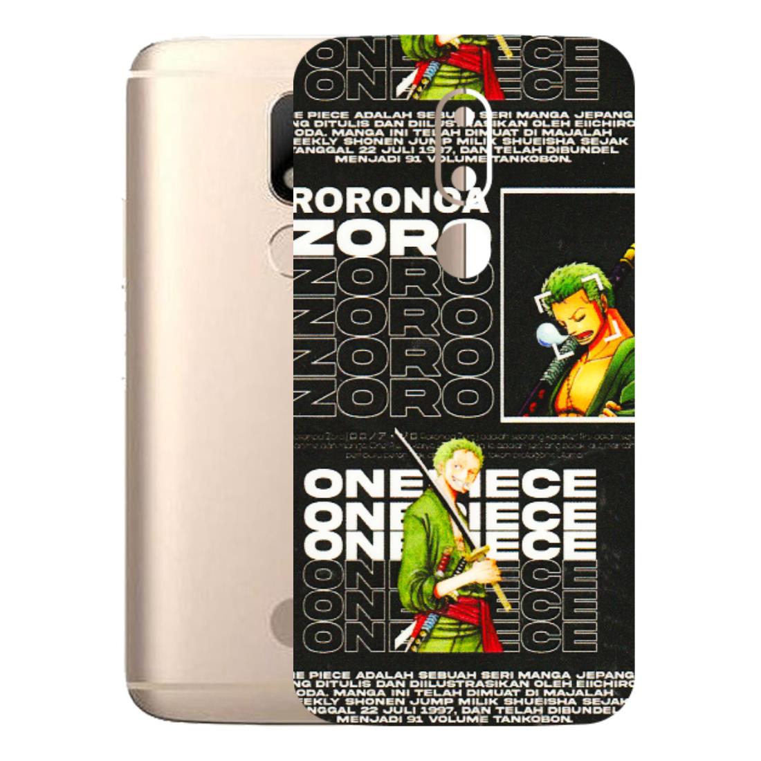 Motorola Phone Skins (All Models) - One Piece Zoro - 3D Embossed Finish (L-250) Motorola Moto M