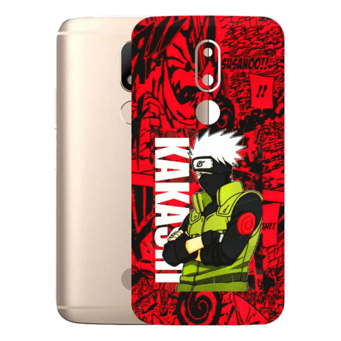 Motorola Phone Skins (All Models) - Kakashi Red Anime - 3D Embossed Finish (L-251) Motorola Moto M