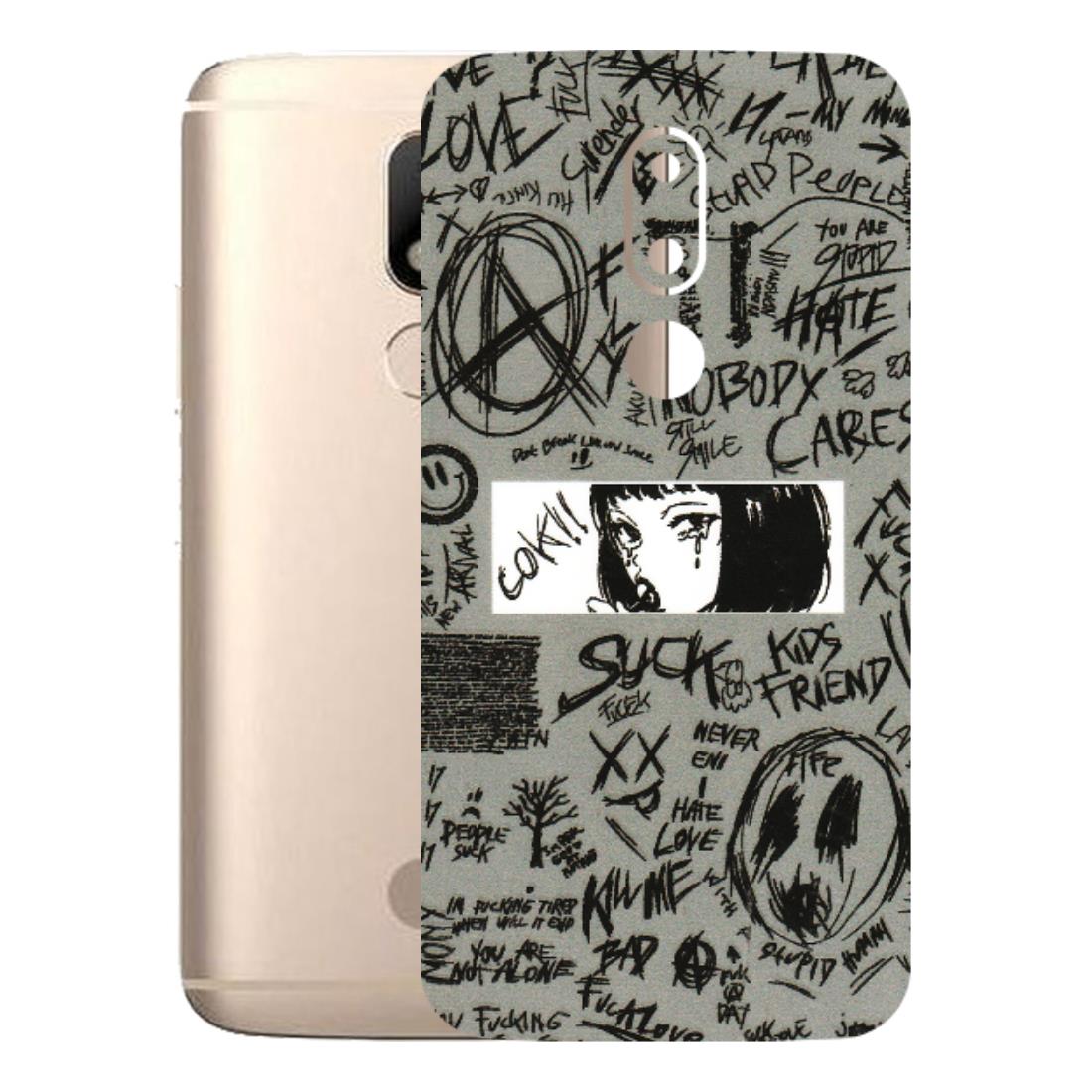 Motorola Phone Skins (All Models) - Never Have Love Anime - 3D Embossed Finish (L-260) Motorola Moto M
