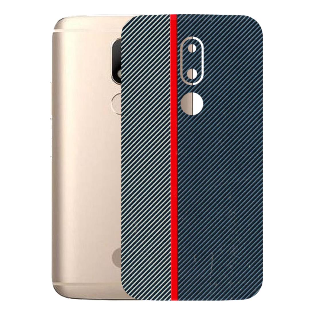 Motorola Phone Skins (All Models) - Blue Sober Lines - 3D Embossed Finish (L-305) Motorola Moto M