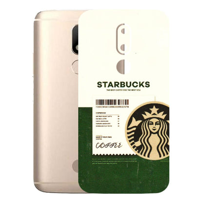 Motorola Phone Skins (All Models) - Starbucks Barcode - 3D Embossed Finish (L-308) Motorola Moto M