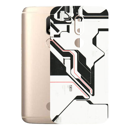 Motorola Phone Skins (All Models) - White Techy Logo - 3D Embossed Finish (L-312) Motorola Moto M