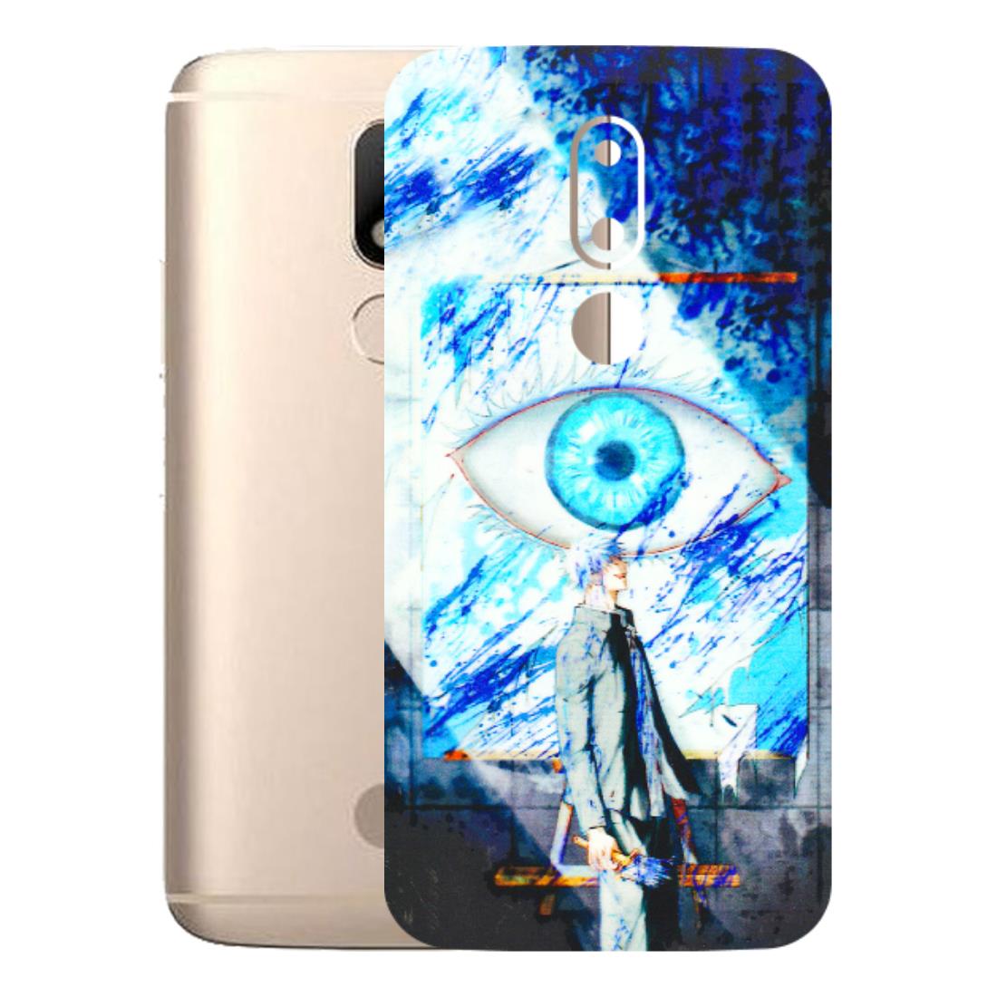 Motorola Phone Skins (All Models) - Anime Sea Blue Eye - 3D Embossed Finish (L-318) Motorola Moto M