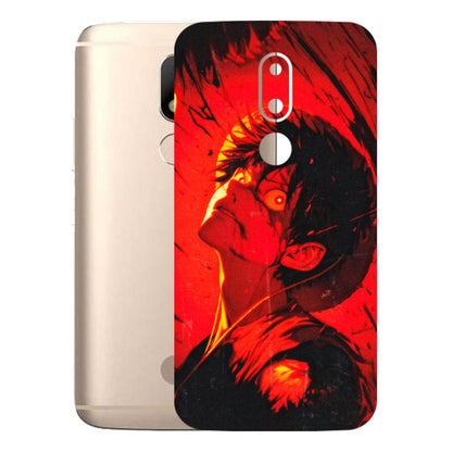 Motorola Phone Skins (All Models) - D.Luffy Power Up One Piece Anime - 3D Embossed Finish (L-326) Motorola Moto M