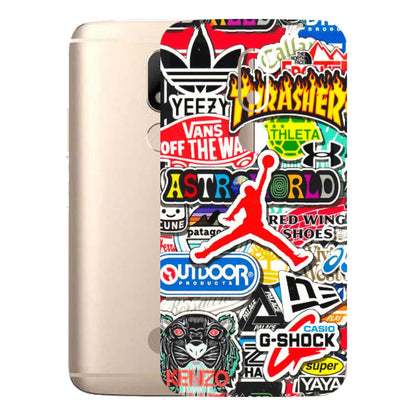 Motorola Phone Skins (All Models) - Multi Brands Sticker Graffiti - 3D Embossed Finish (L-37) Motorola Moto M