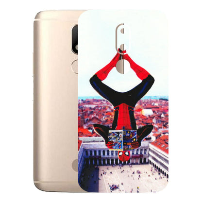 Motorola Phone Skins (All Models) - Spiderman Hanging - 3D Embossed Finish (L-53) Motorola Moto M