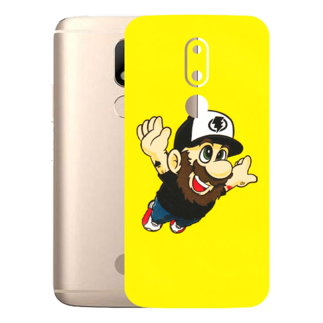 Motorola Phone Skins (All Models) - Flying Beardo - 3D Embossed Finish (L-60) Motorola Moto M