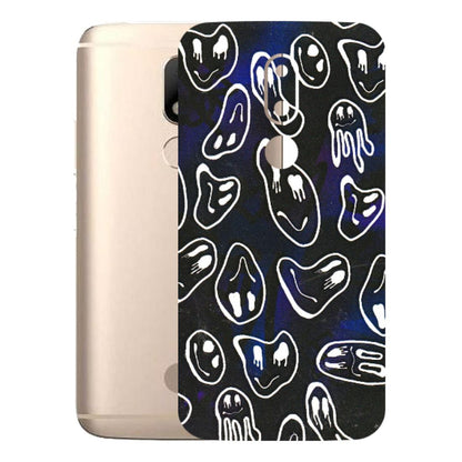 Motorola Phone Skins (All Models) - Distorted Smileys - 3D Embossed Finish (L-92) Motorola Moto M