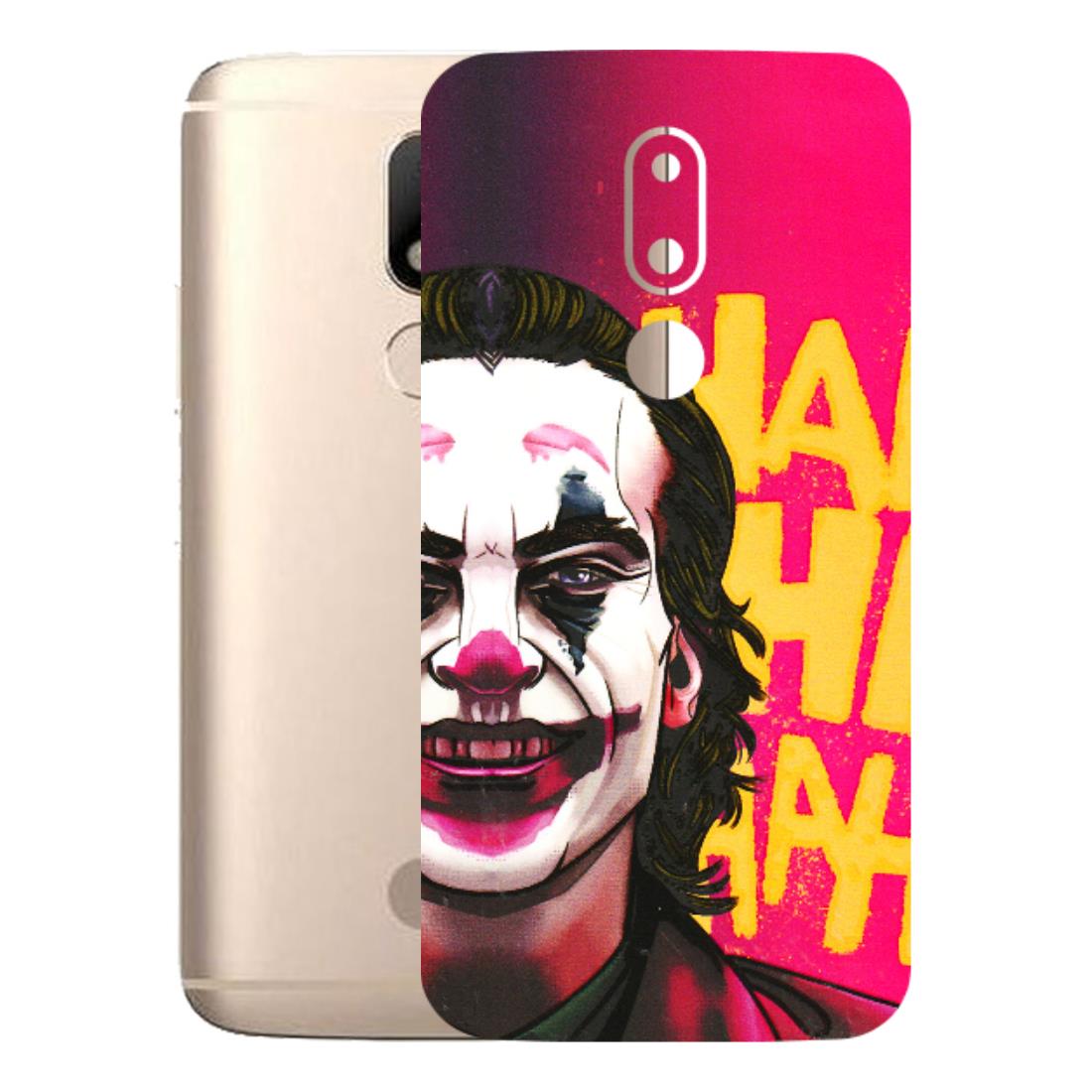 Motorola Phone Skins (All Models) - Joker Evil Laugh - 3D Embossed Finish (L-97) Motorola Moto M