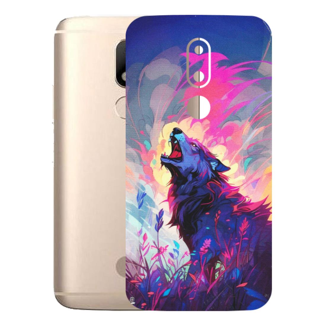 Motorola Phone Skins (All Models) - New Wild Wolf Abstract - Matte Finish (M-125) Motorola Moto M