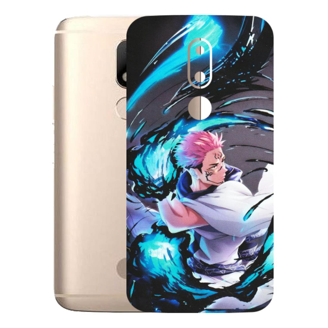 Motorola Phone Skins (All Models) - New Jujutsu Kaisen Grey Blue Anime - Matte Finish (M-127) Motorola Moto M