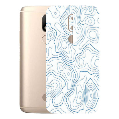 Motorola Phone Skins (All Models) - Blue And White Swirls - Matte Finish (M-139) Motorola Moto M