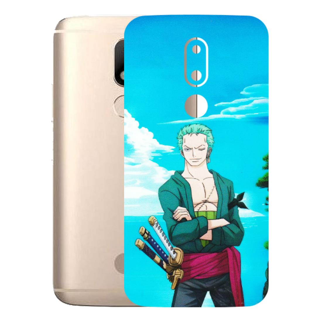 Motorola Phone Skins (All Models) - Cool Swordman Zoro Anime - Matte Finish (M-143) Motorola Moto M