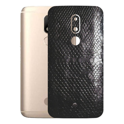 Motorola Phone Skins (All Models) - Black Snack Leather - Matte Finish (M-147) Motorola Moto M