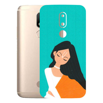 Motorola Phone Skins (All Models) - Radhe Radhe With Hindu Symbol - Matte Finish (M-164) Motorola Moto M