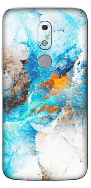 Motorola Phone Skins (All Models) - Blue Waves Abstract - Matte Finish (M-19) Motorola Moto M