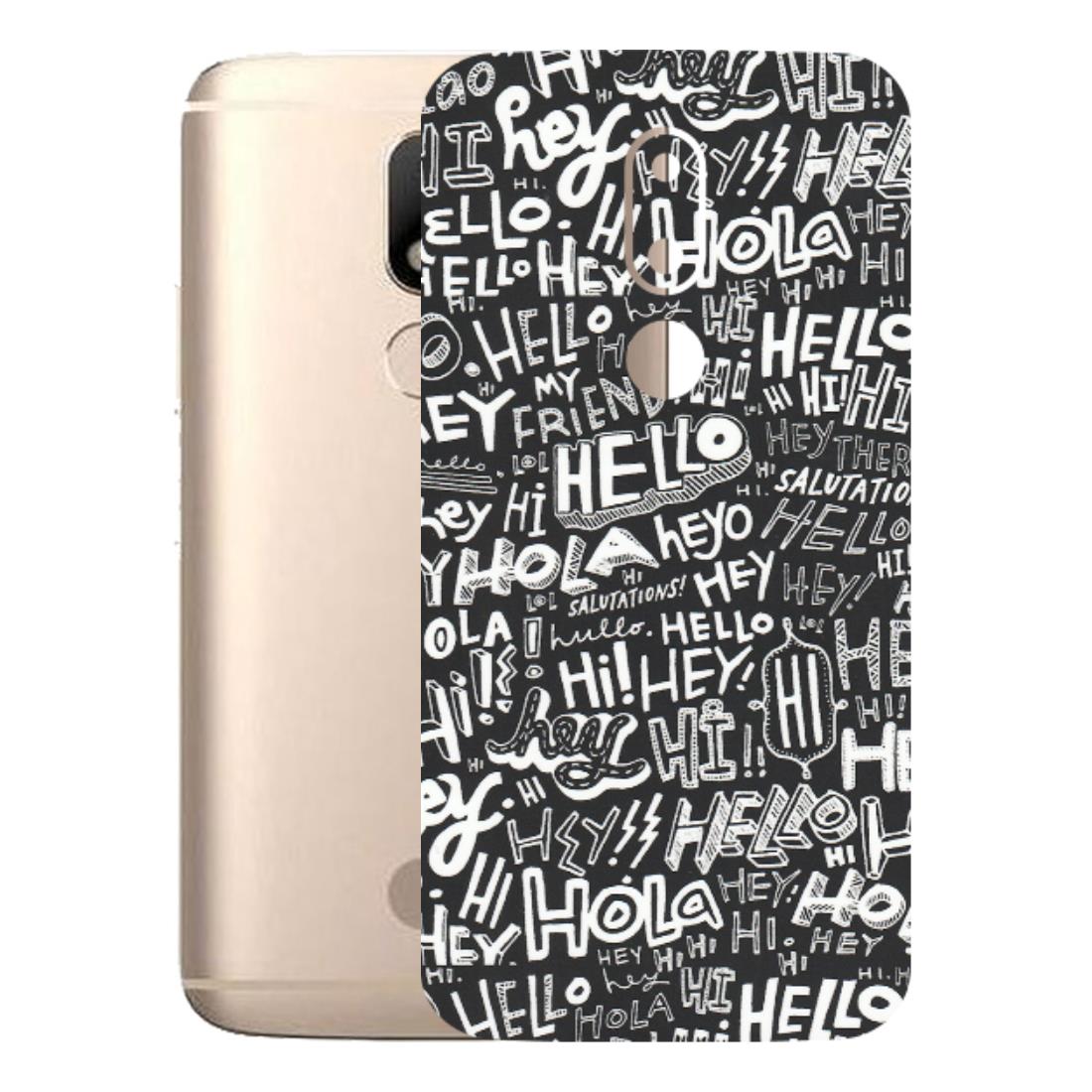 Motorola Phone Skins (All Models) - Hi Hello Doodles - Matte Finish (M-25) Motorola Moto M