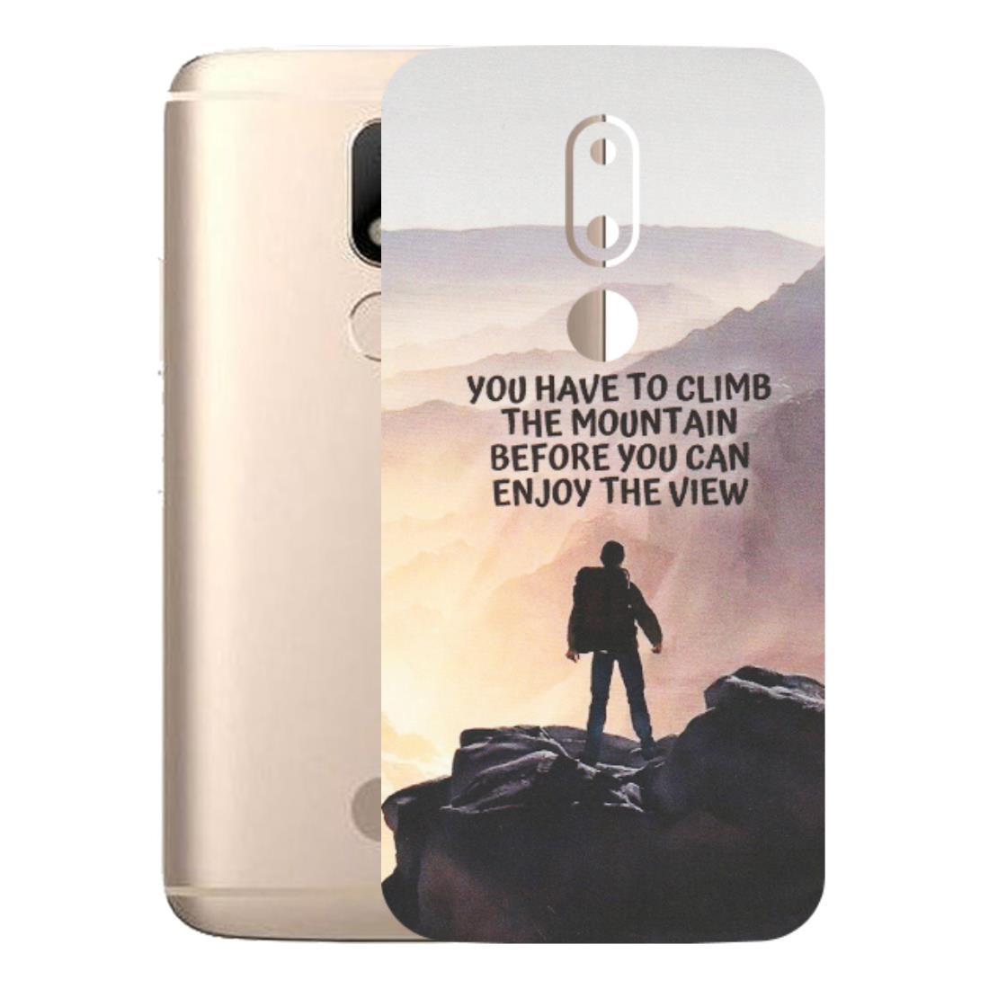 Motorola Phone Skins (All Models) - Motivational Hiking Mountain - Matte Finish (M-28) Motorola Moto M