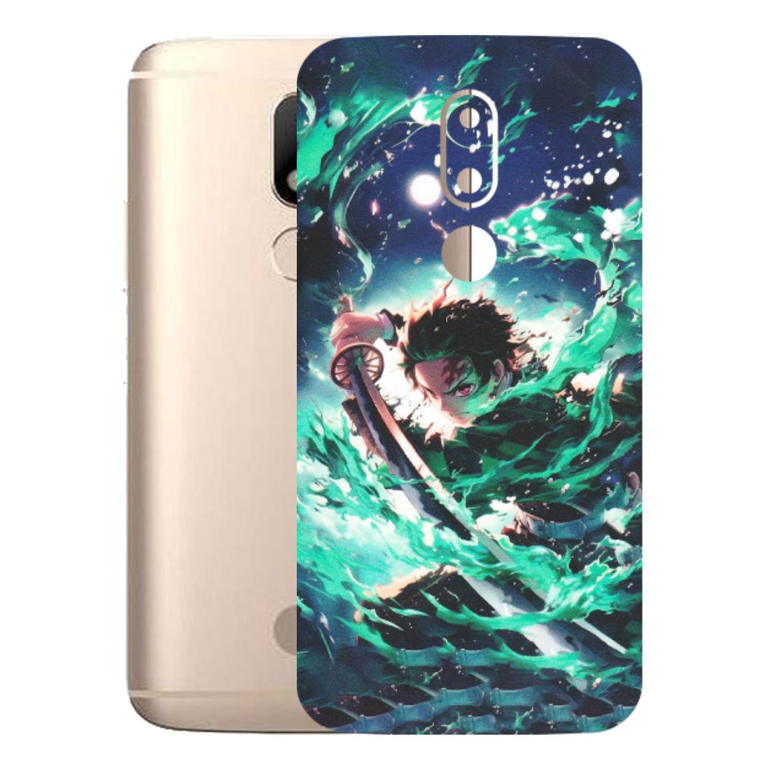 Motorola Phone Skins (All Models) - Sword Fighter Anime - Matte Finish (M-29) Motorola Moto M