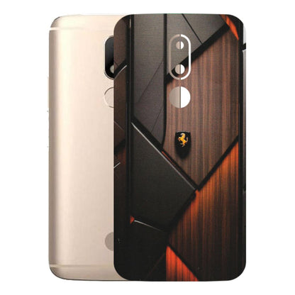 Motorola Phone Skins (All Models) - Lambo Beauty Wood Pattern Sober - Matte Finish (M-51) Motorola Moto M