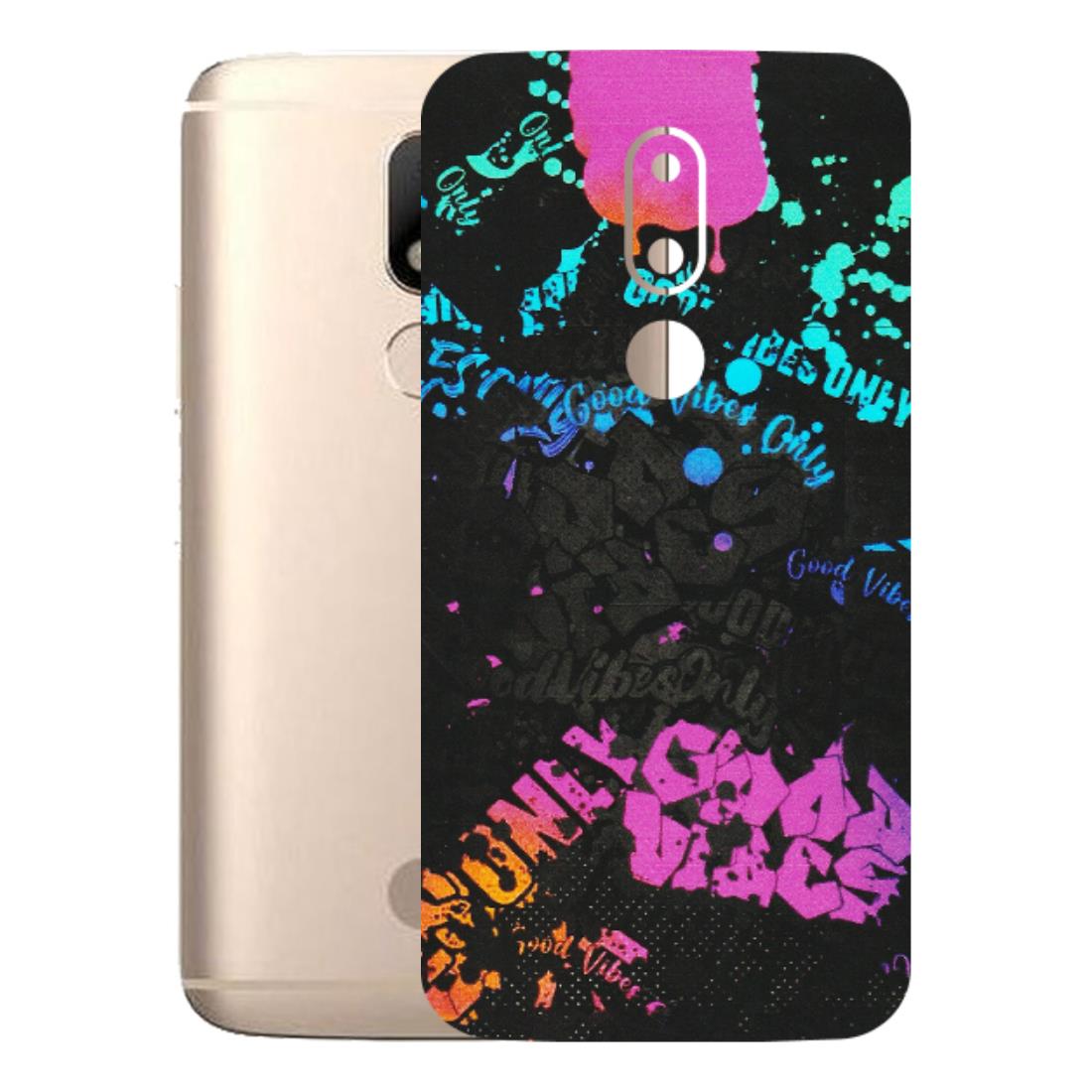 Motorola Phone Skins (All Models) - Majestic Black Vibes - Matte Finish (M-62) Motorola Moto M