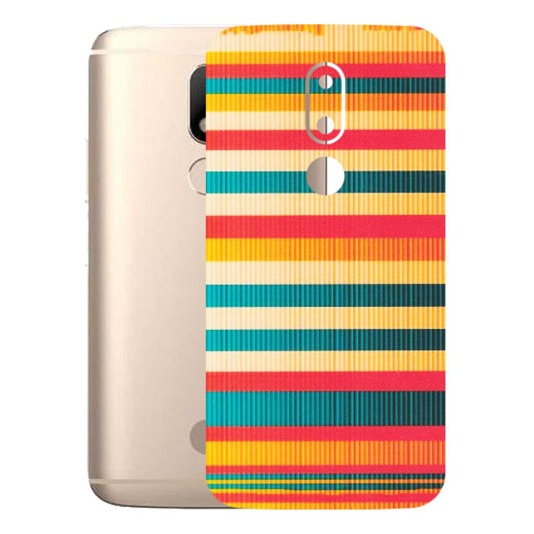 Motorola Phone Skins (All Models) - Colourful Stripes Soothing Effect - Matte Finish (M-86) Motorola Moto M