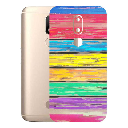 Motorola Phone Skins (All Models) - Multi Colour Wooden Wall - Matte Finish (M-96) Motorola Moto M