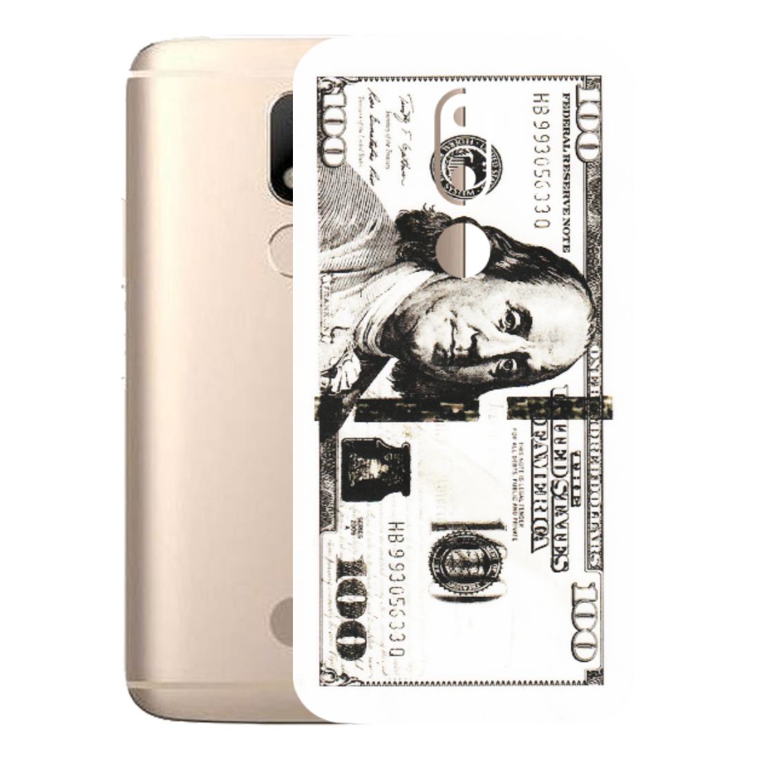 Motorola Phone Skins (All Models) - 100 Dollar Currency - Transparent Finish (T-01) Motorola Moto M