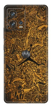 Motorola Phone Skins (All Models) - Premium Gold Basketball Player - 3D Embossed Finish (L-236) Motorola Moto Edge 30 Fusion (5G)