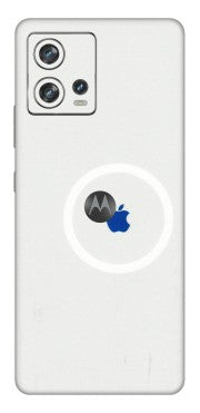 Motorola Phone Skins (All Models) - iPhone Magsafe Logo - 3D Embossed Finish (L-320) Motorola Moto Edge 30 Fusion (5G)