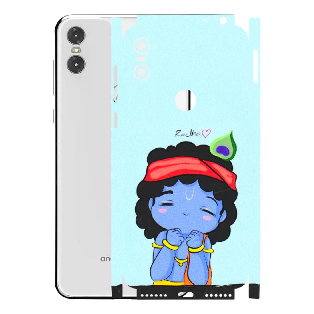 Motorola Phone Skins (All Models) - Radhe Radhe Cute Toon - 3D Embossed Finish (L-05) Motorola Moto One