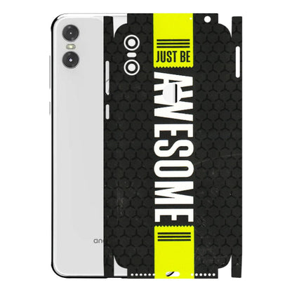 Motorola Phone Skins (All Models) - Just Be Awesome - 3D Embossed Finish (L-101) Motorola Moto One