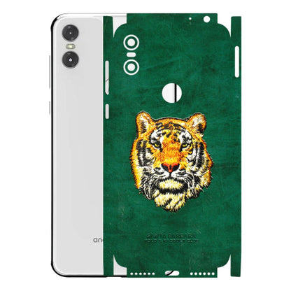 Motorola Phone Skins (All Models) - Leather Feel Tiger - 3D Embossed Finish (L-111) Motorola Moto One
