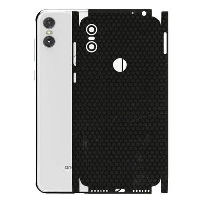 Motorola Phone Skins (All Models) - Black honeycomb - 3D Embossed Finish (L-114) Motorola Moto One
