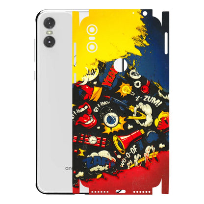 Motorola Phone Skins (All Models) - Pacific Doodle Art - 3D Embossed Finish (L-120) Motorola Moto One