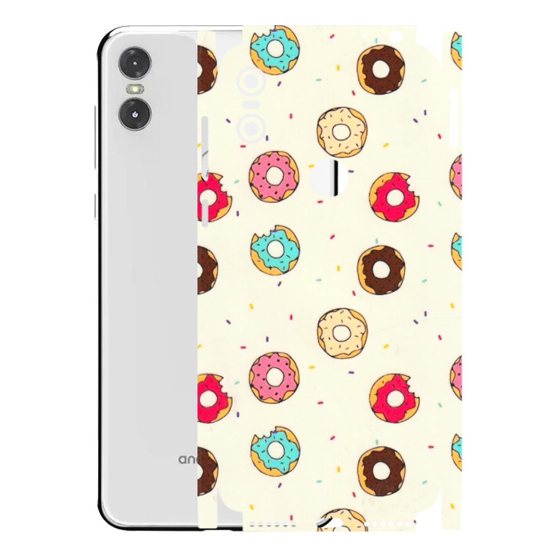 Motorola Phone Skins (All Models) - Mini Donuts Doodle Art - 3D Embossed Finish (L-122) Motorola Moto One