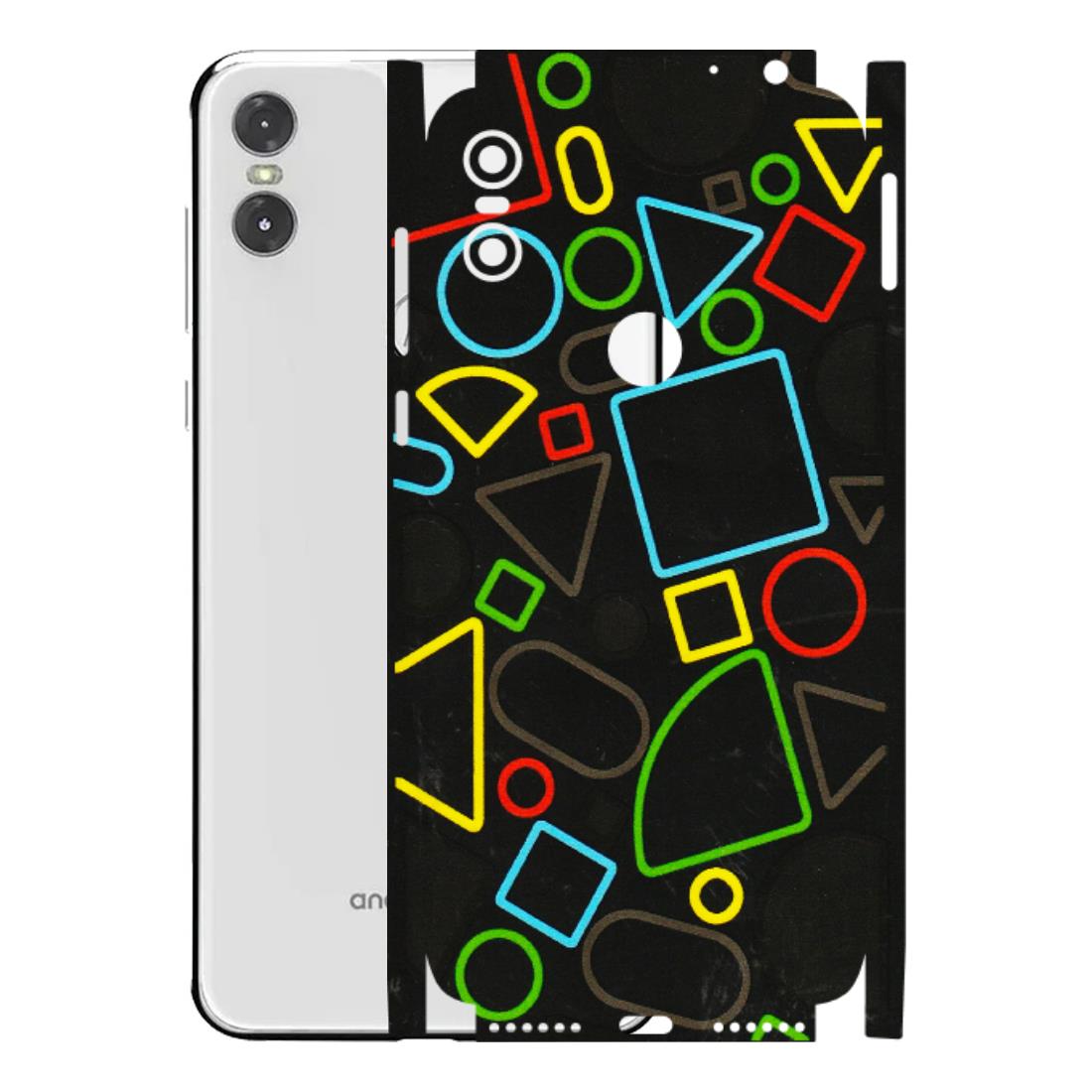 Motorola Phone Skins (All Models) - Black Shapes - 3D Embossed Finish (L-131) Motorola Moto One
